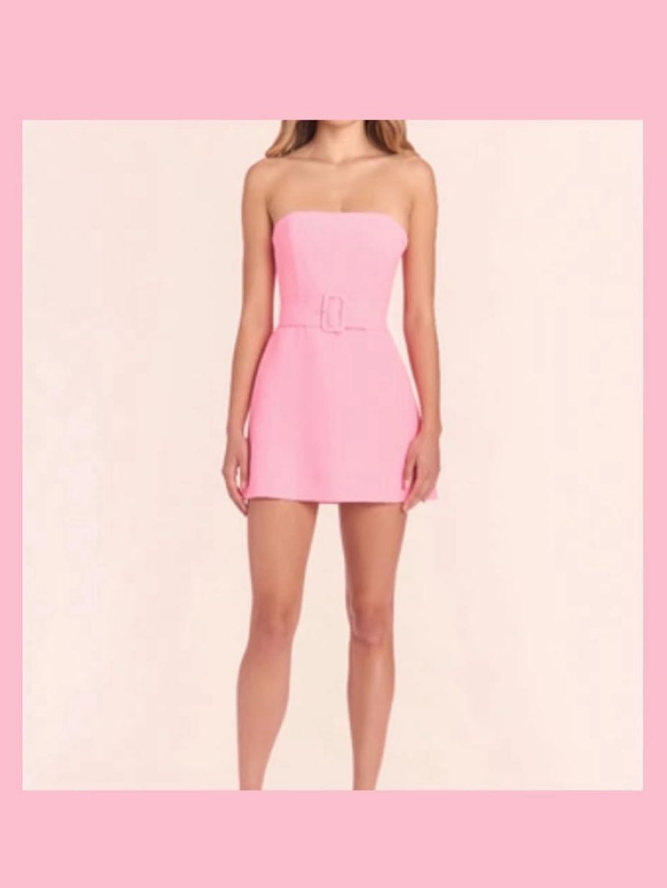 Belted mini dress