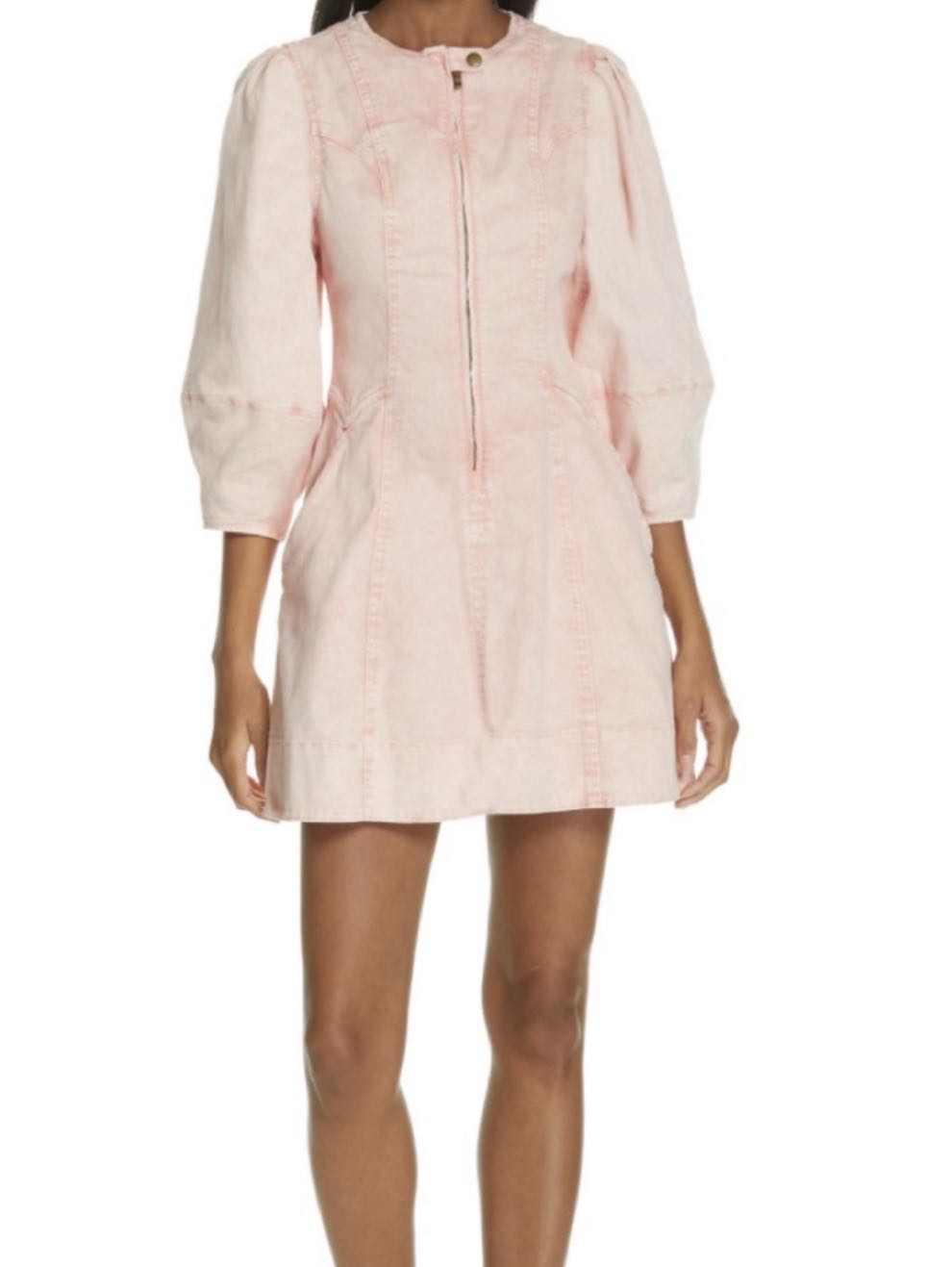 Ulla Johnson Pink Denim Dress