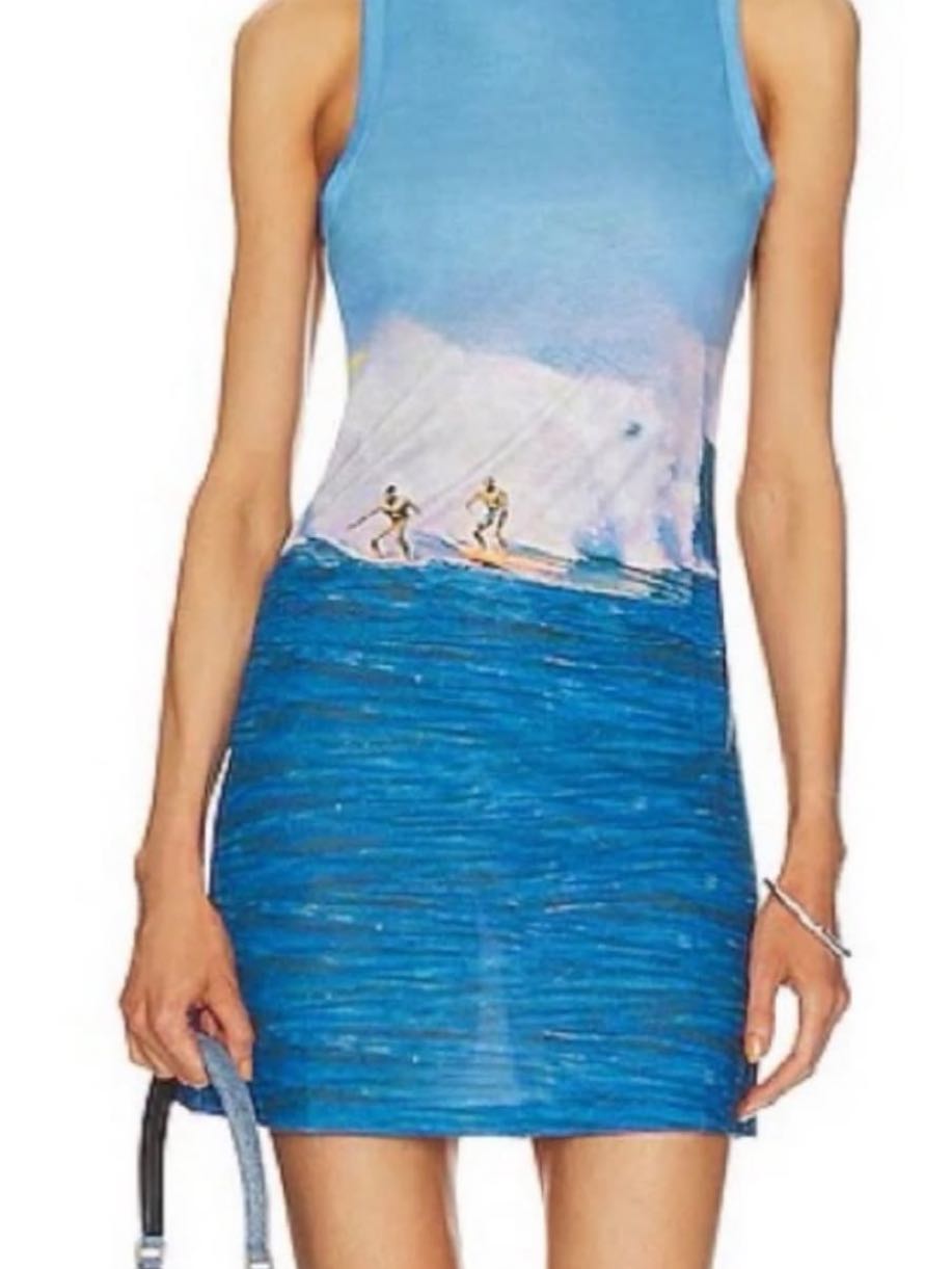 Blue surf Mini Dress