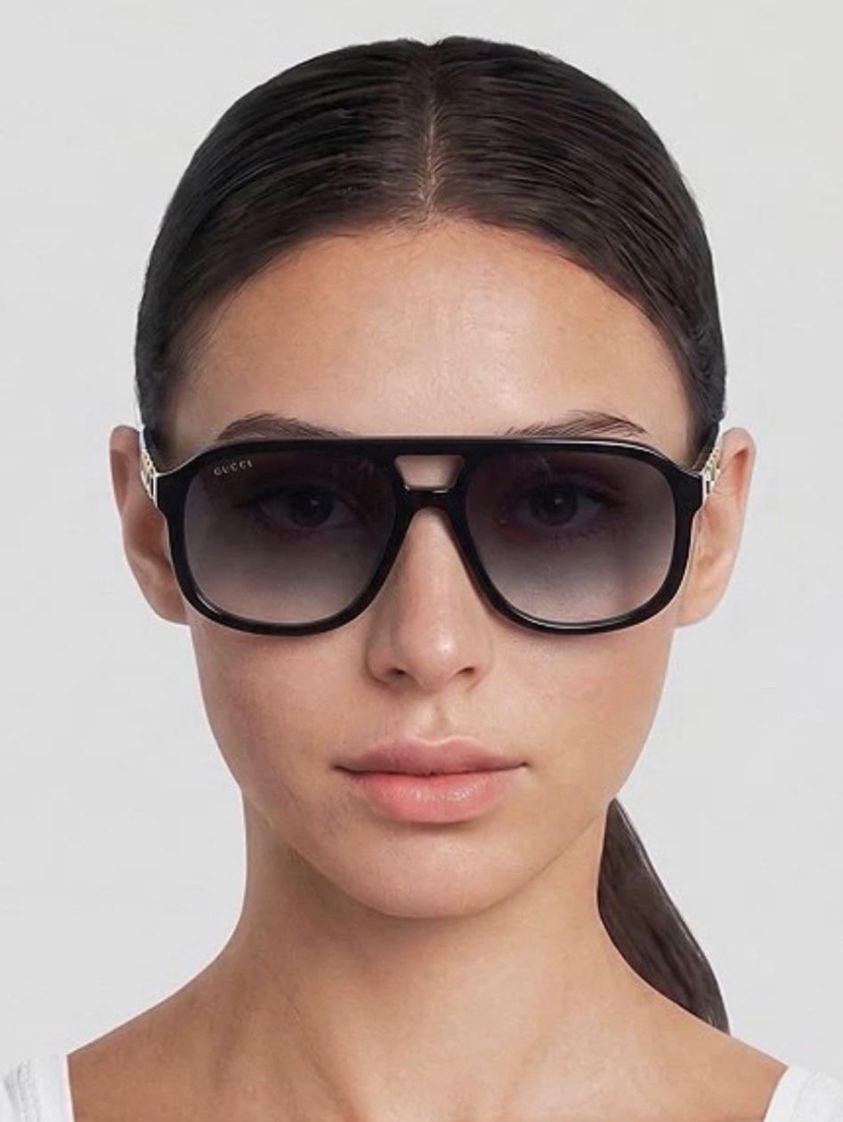 Gucci Tortoiseshell Aviator Sunglasses