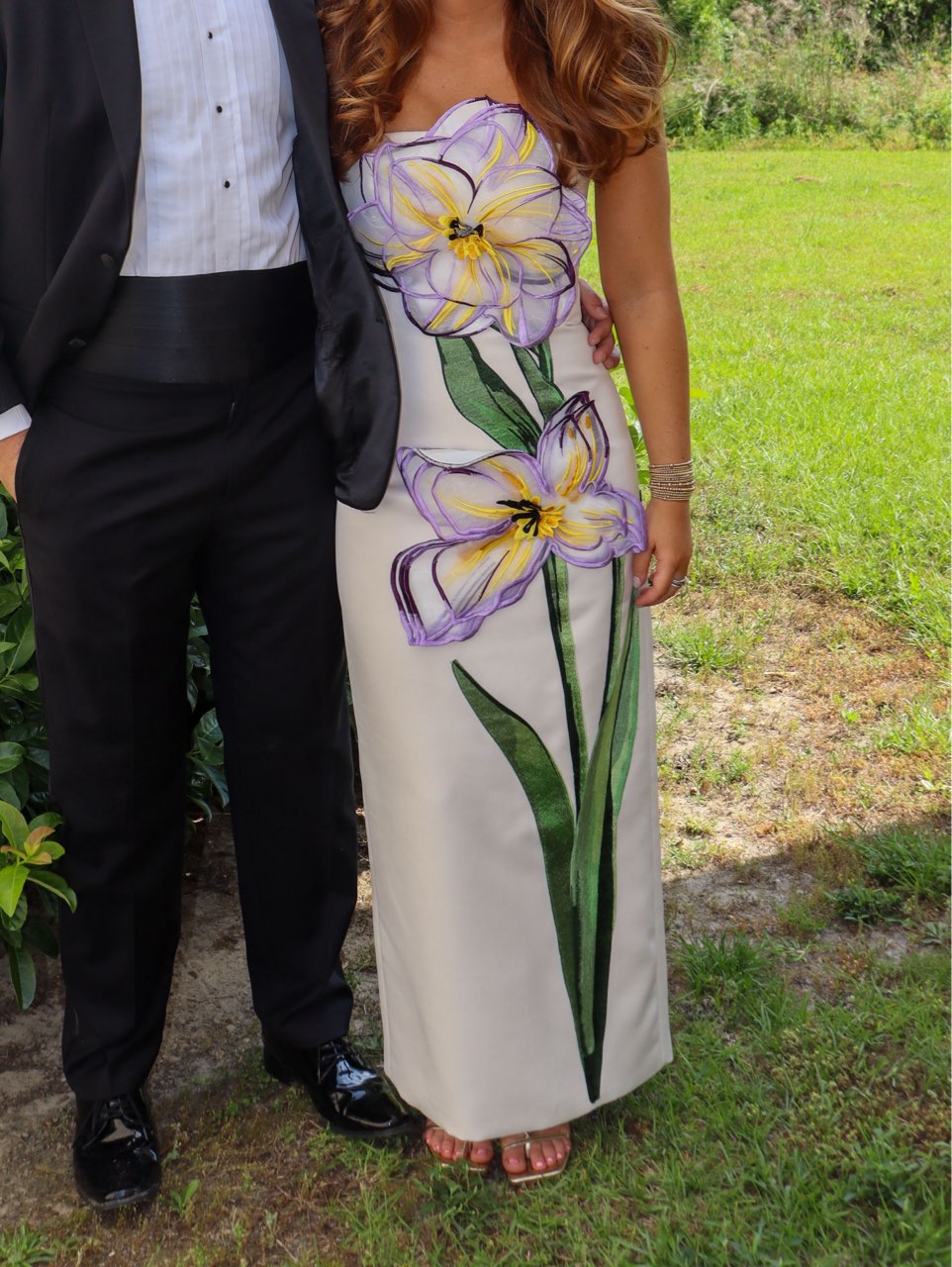 Rayne Appliqué Floral Maxi dress