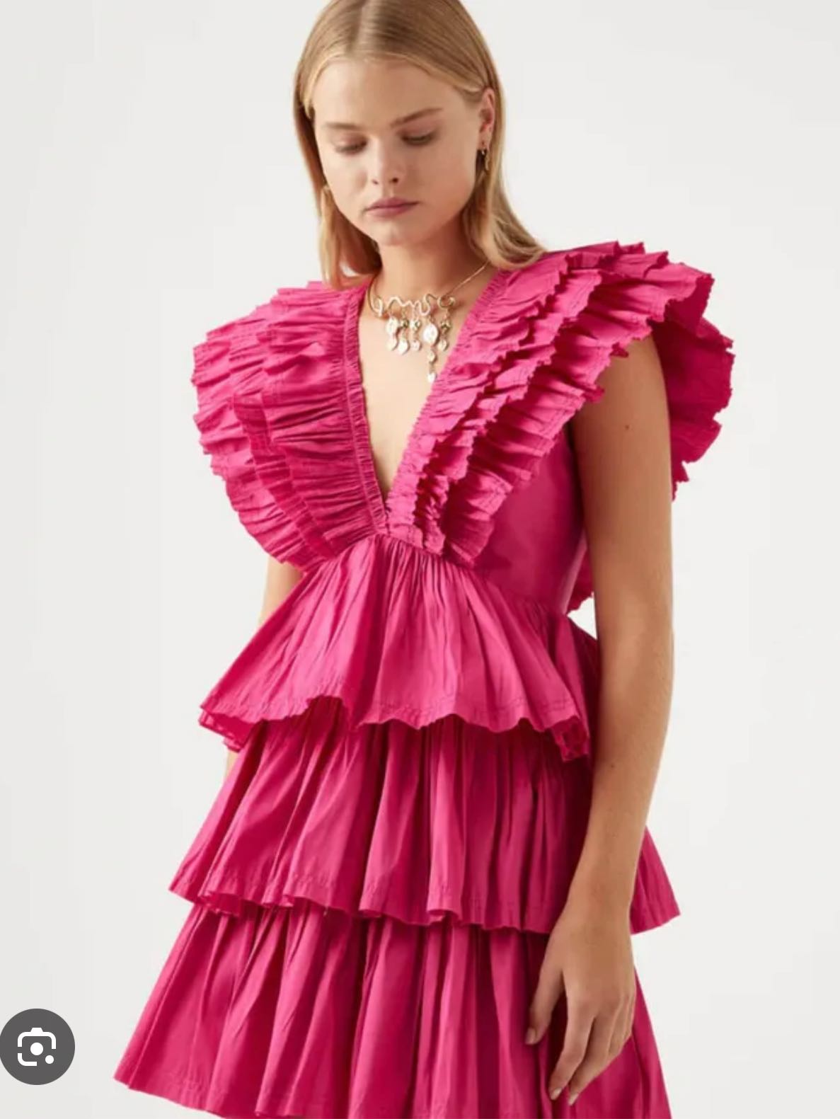 AJE Rhythmic Frilled Mini dress