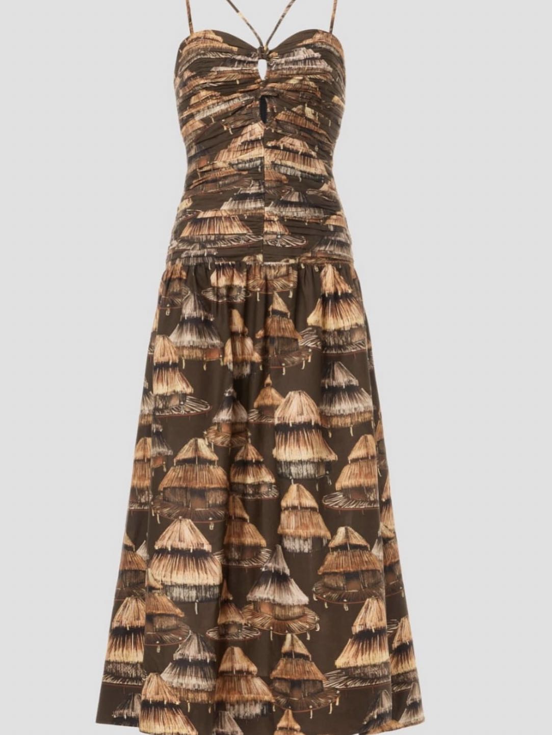 Brown maxi dress