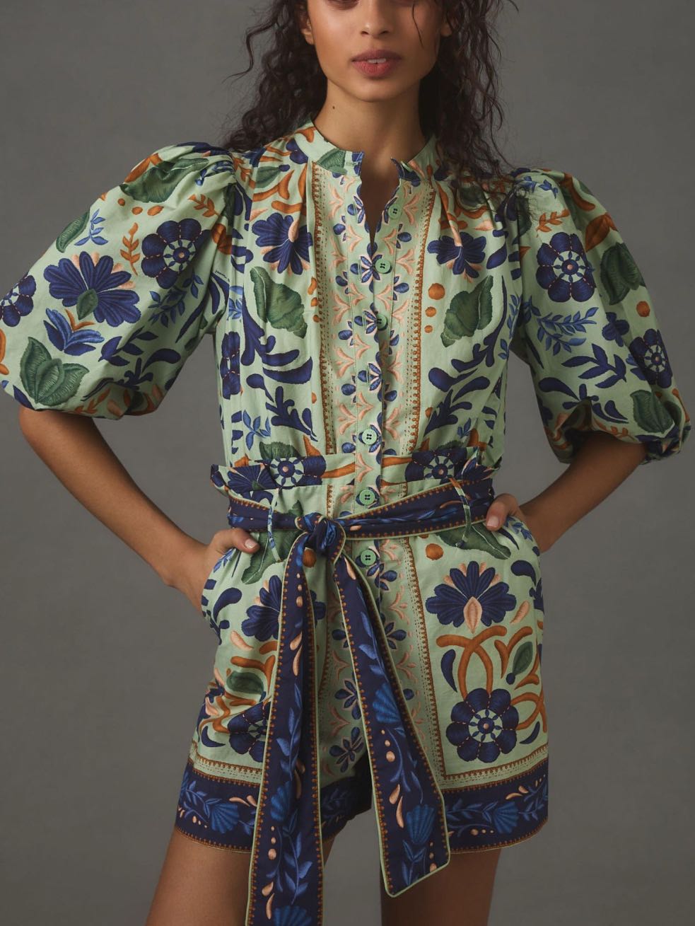 Ocean Tapestry Romper