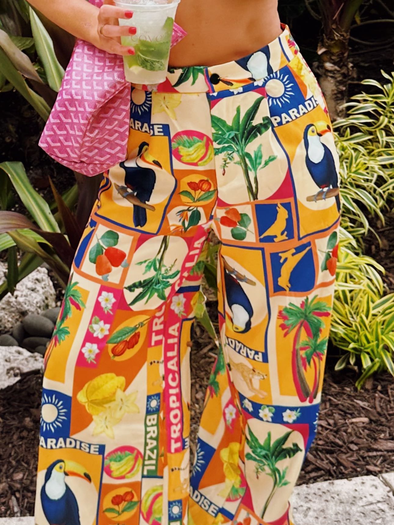 Postcard coverup pants!