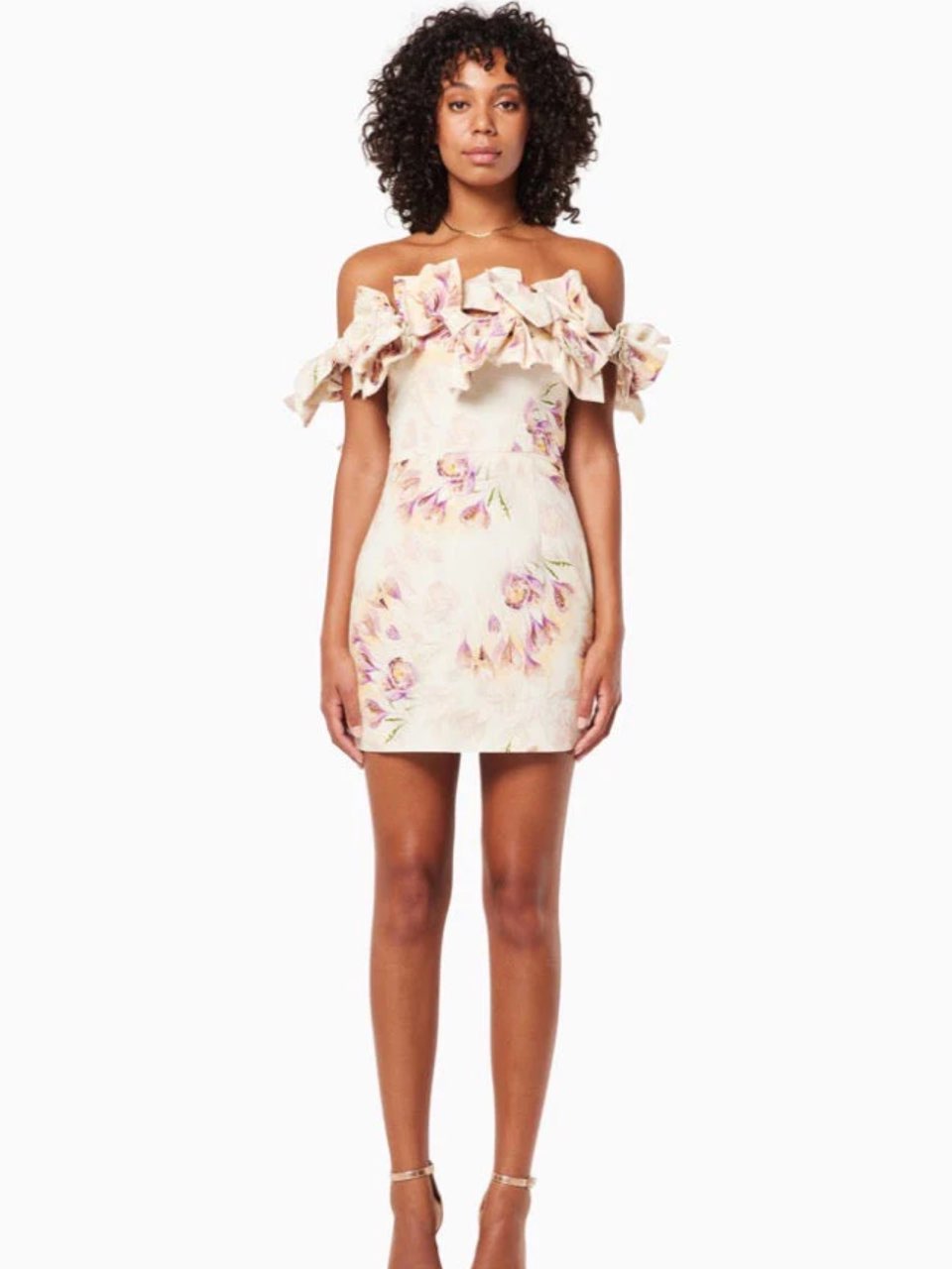 Elliatt Ruffled Floral Mini Dress