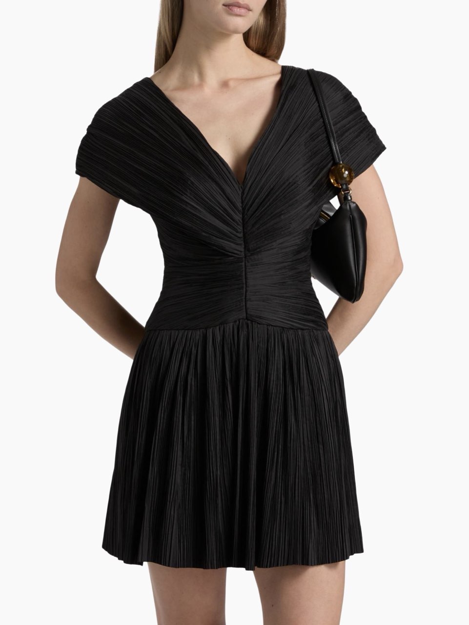SIMKHAI Avarie Ruched Mini Dress