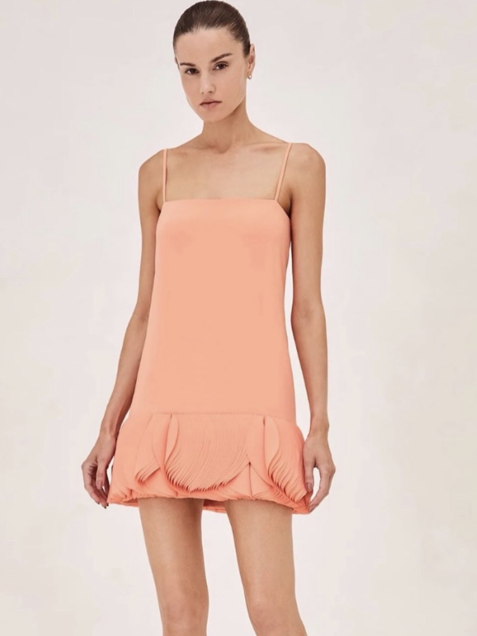 Coral Flowy Bottom Dress