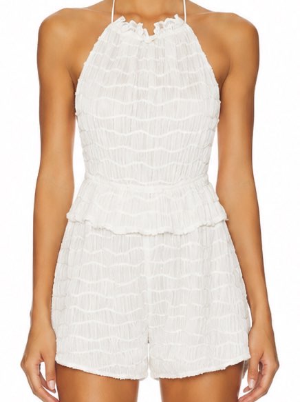 adria white playsuit