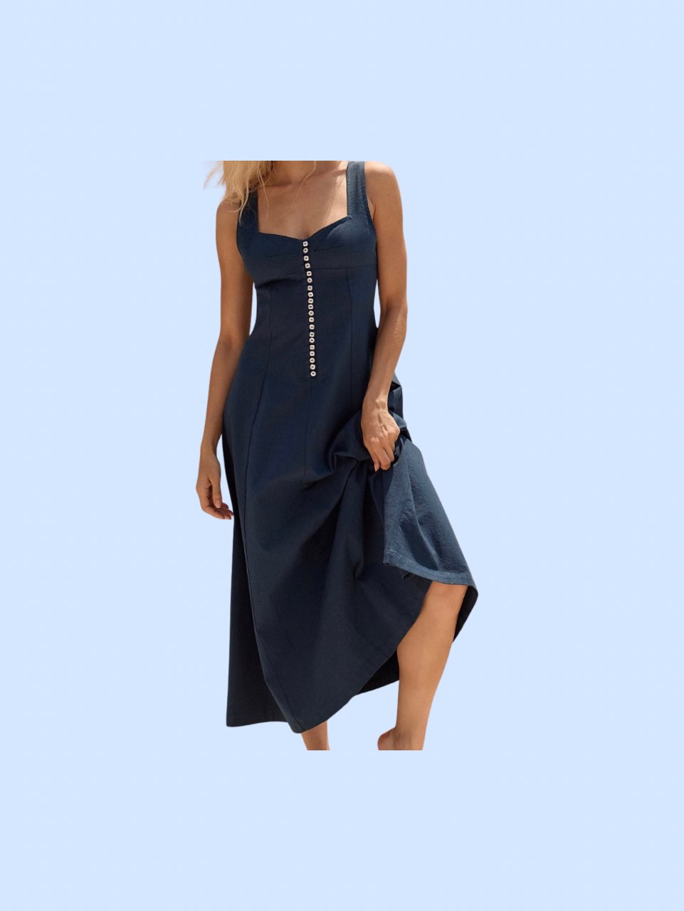 Free People Holland Stretch midi