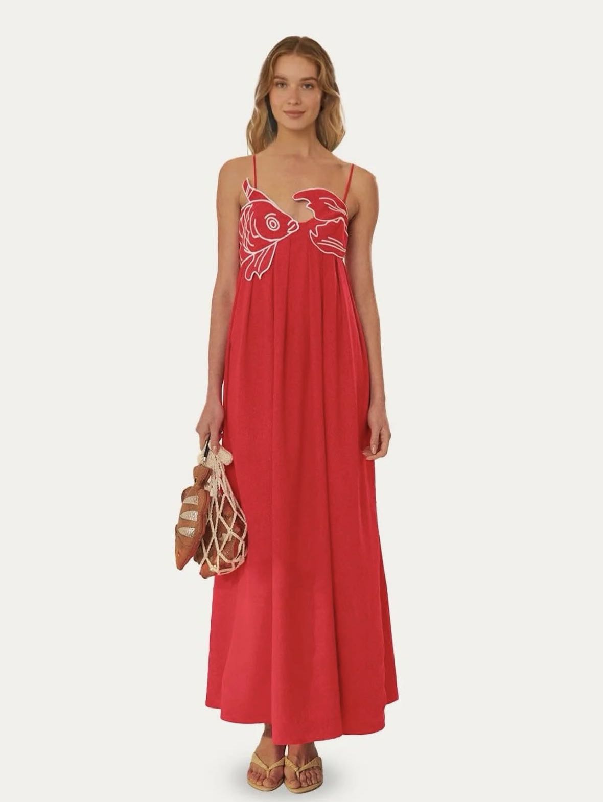 Red fish dress