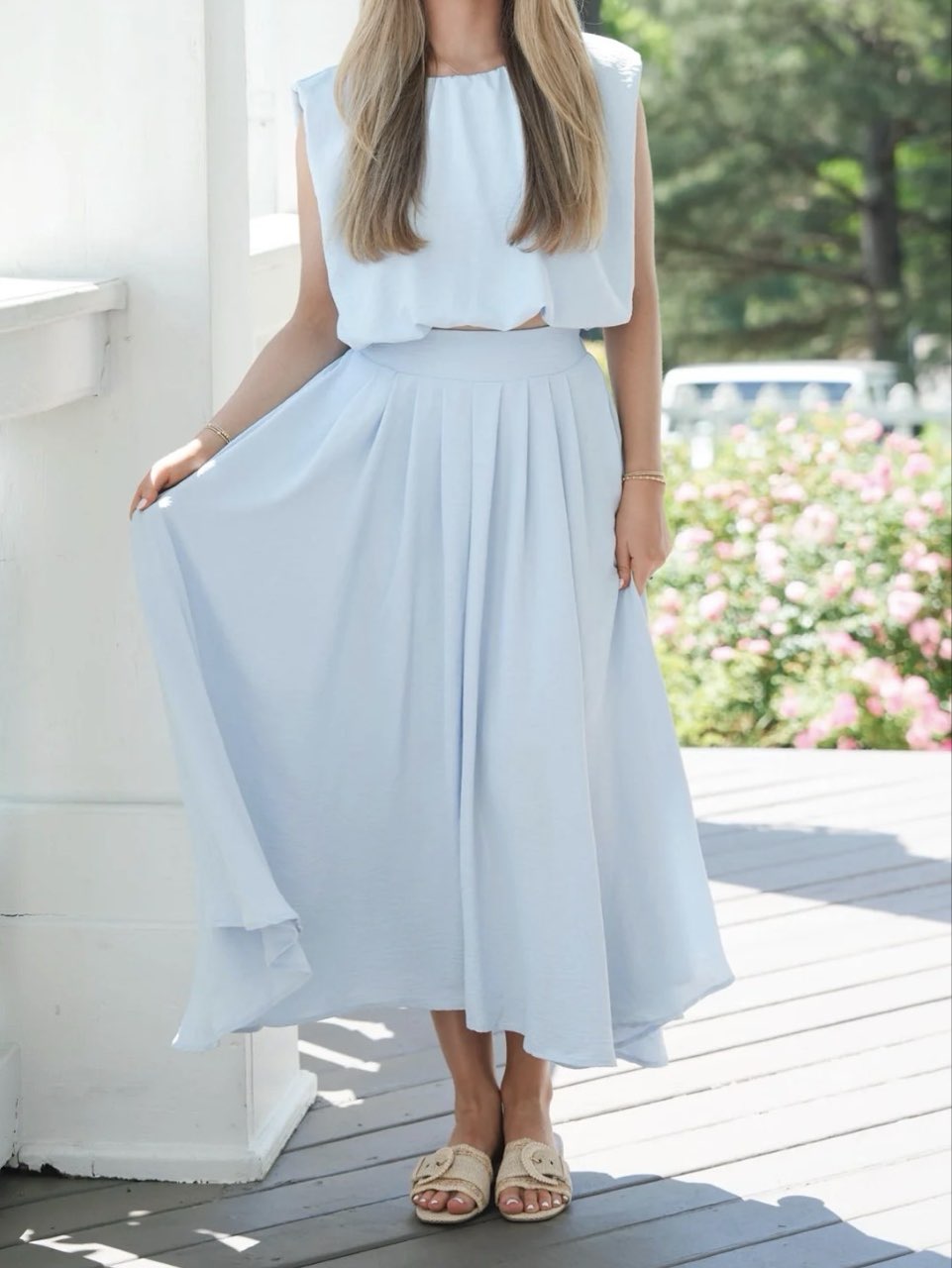 Light Blue Two-Piece Set