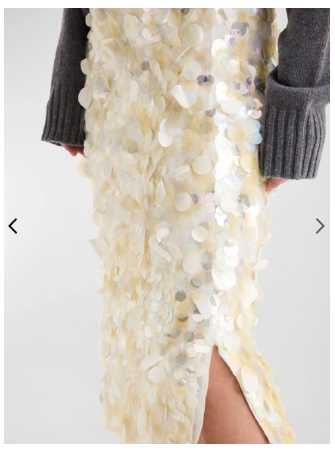 Iridescent Sequin Midi Skirt