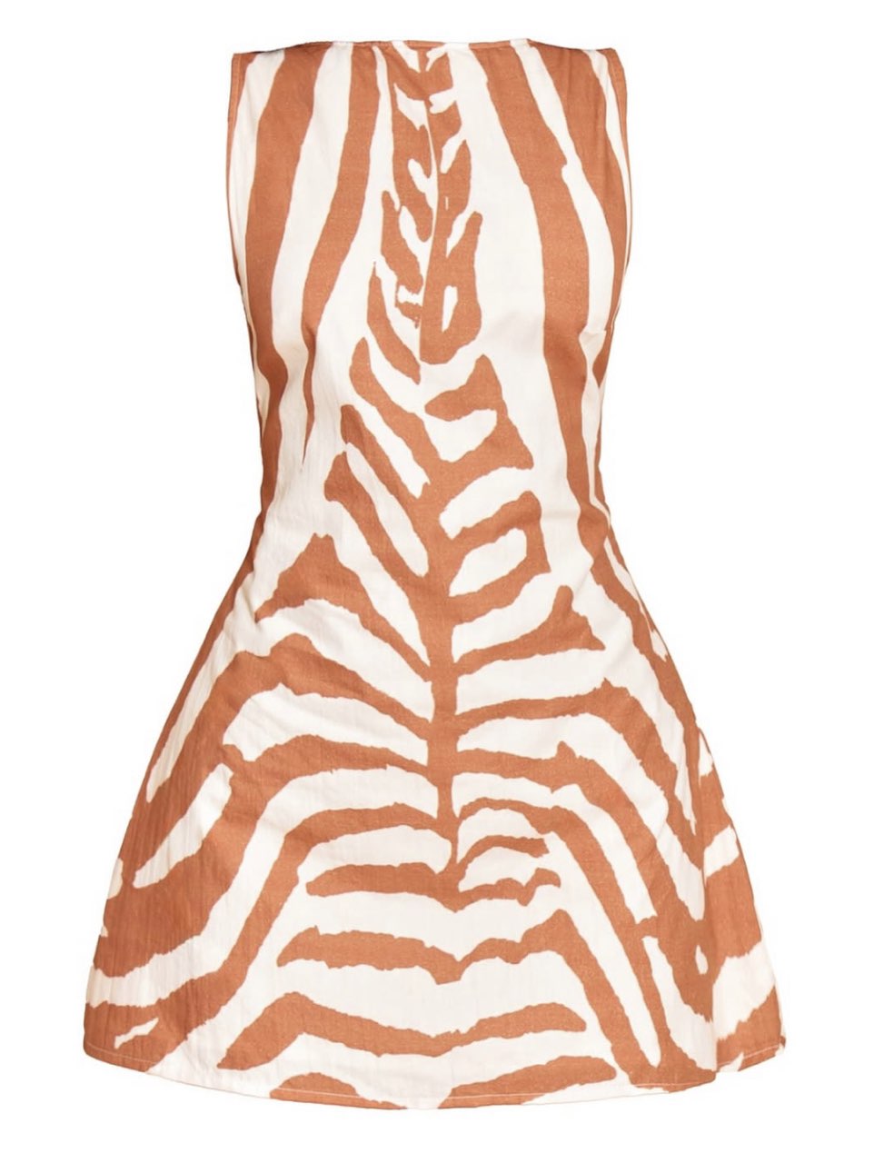 Zebra Print Strapless Mini Dress