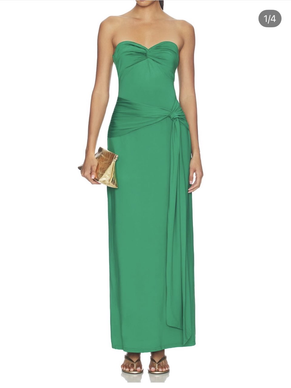Seven Wonders Toulouse Strapless Green Maxi Dress