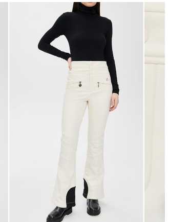 Perfect Moment Cream Flared Ski Pants
