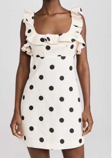 Polka Dot Ruffle Mini Dress
