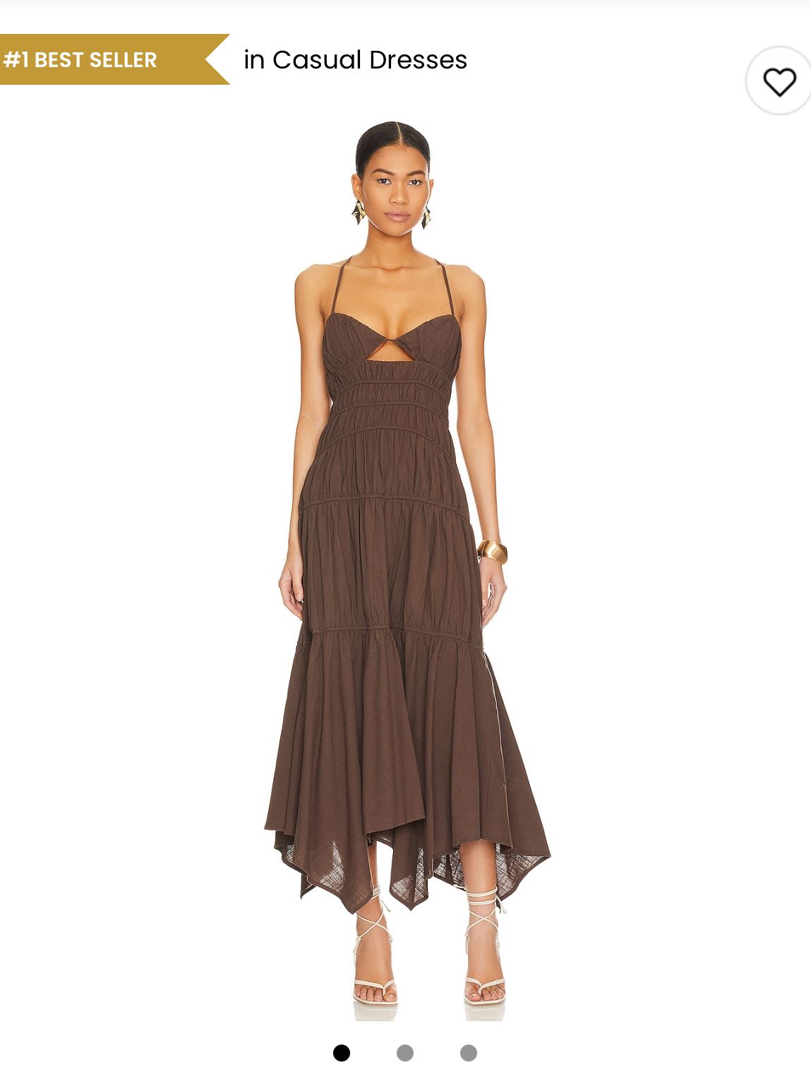 Brown maxi dress