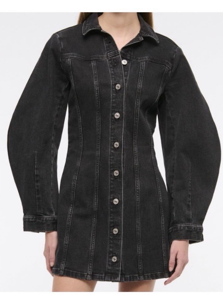 black denim dress