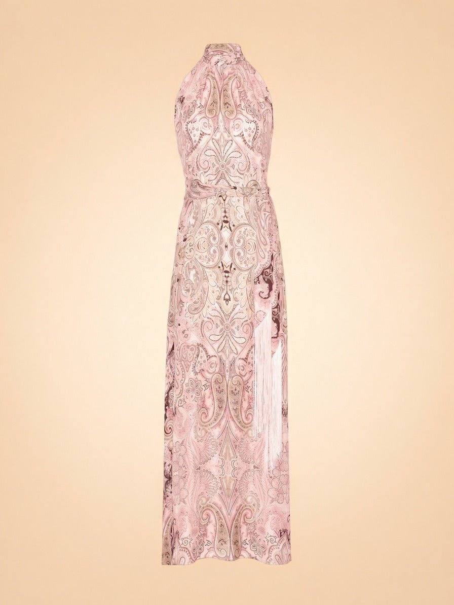 Annie Silk Halter Dress