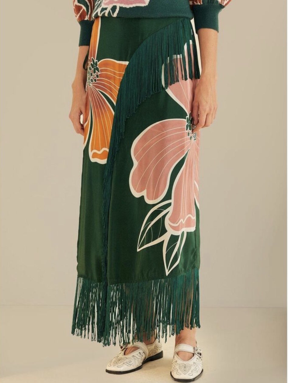 Farm Rio Maxi Wrap Skirt