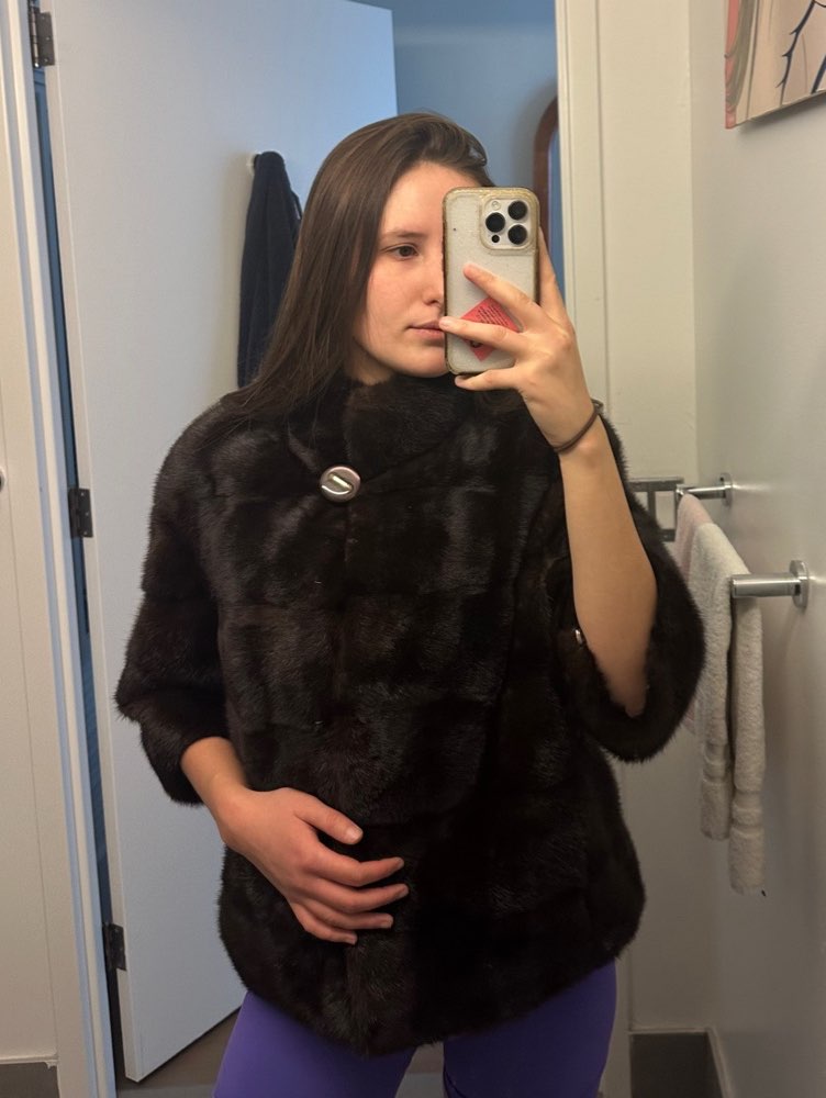 Dark Brown Fur Bolero
