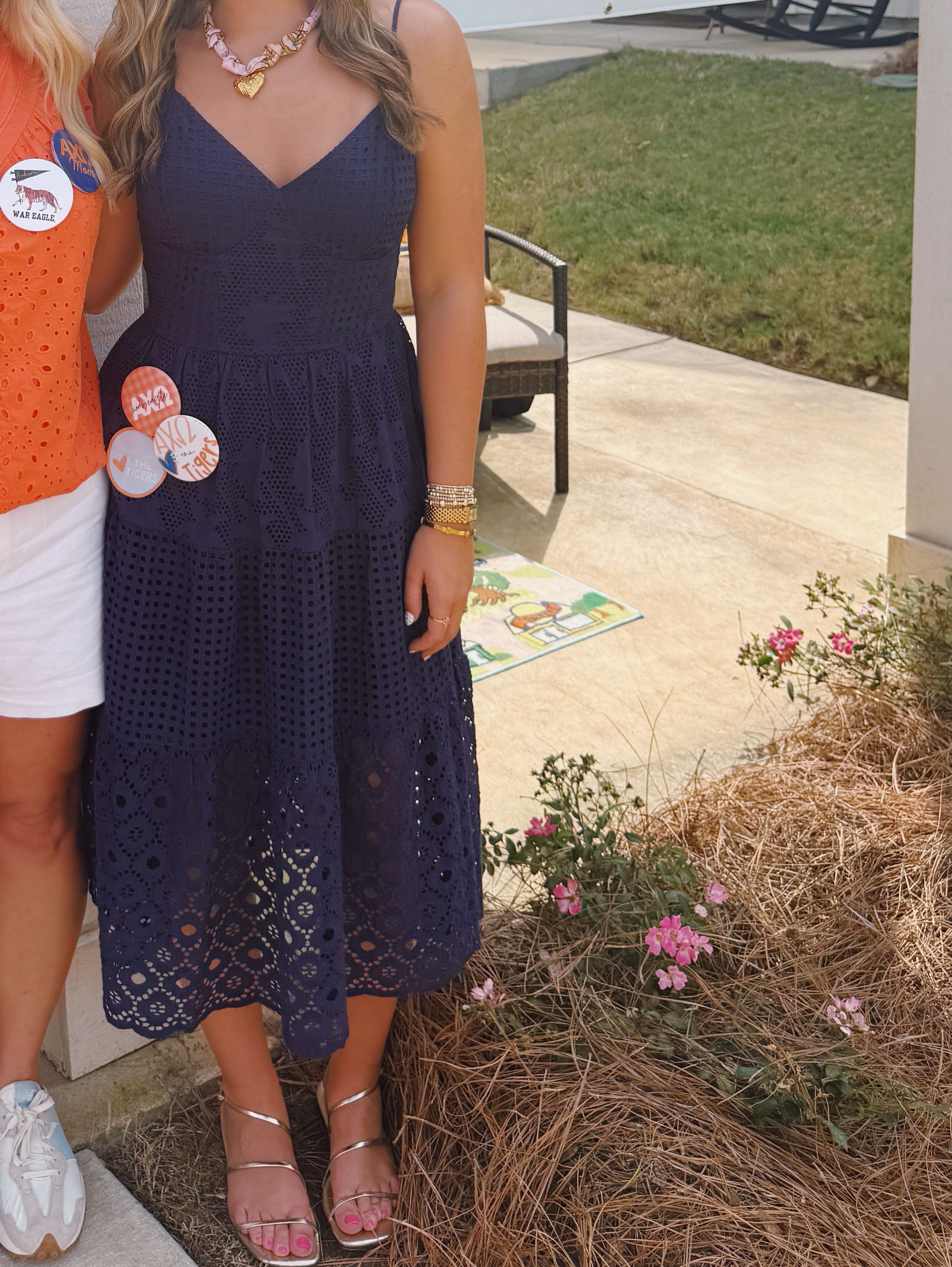 Maxi Eyelet Dress