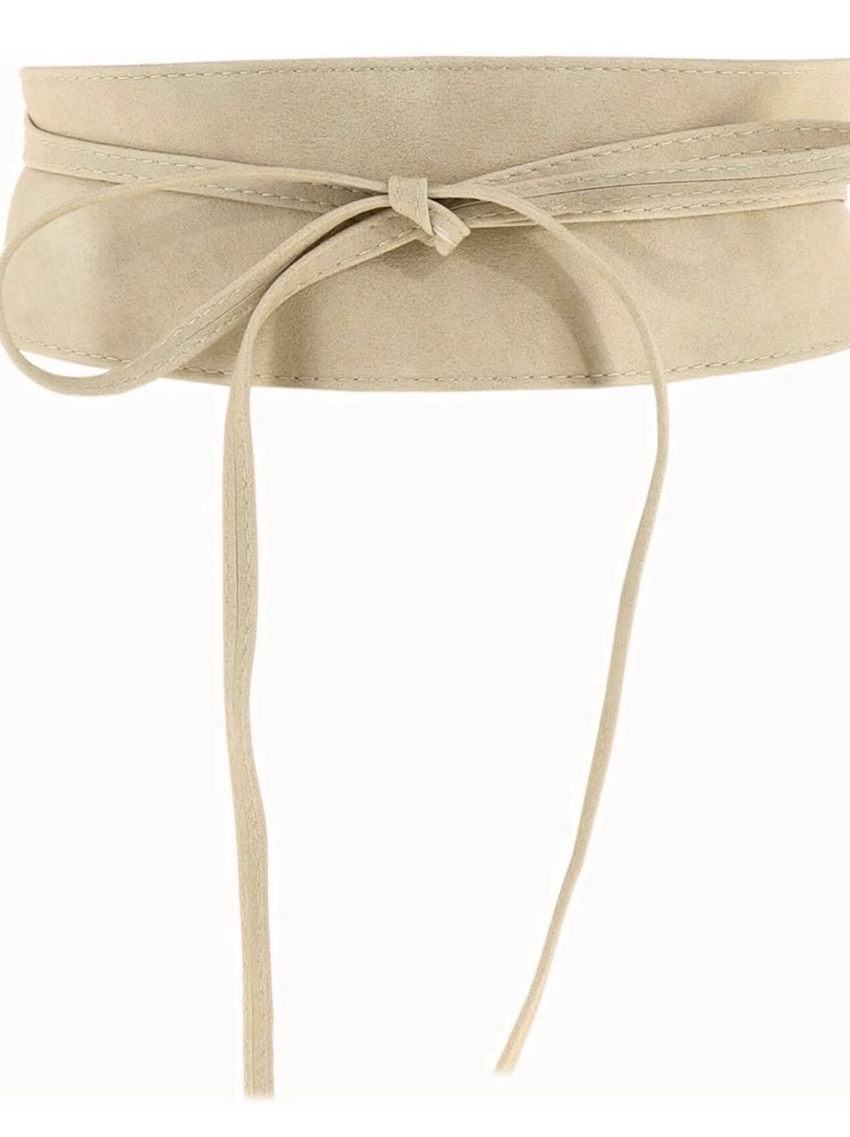 Beige Faux Suede Obi Belt (one size fits all!)