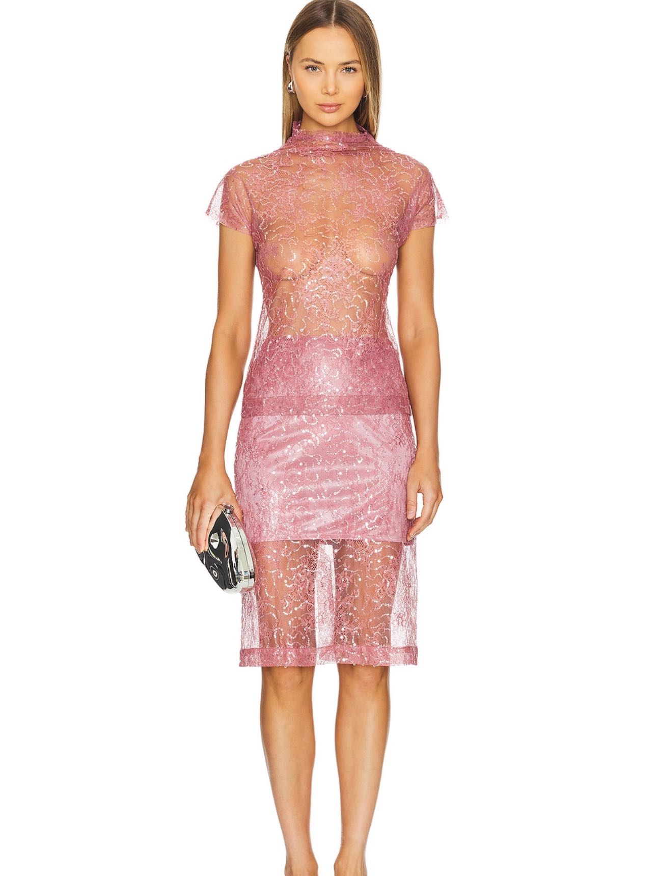 Sabina Musayev Sparkly Pink Set