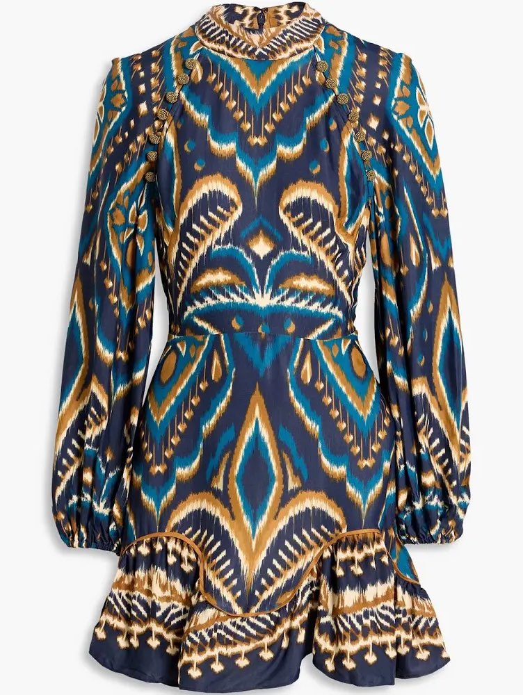 Farm Rio Long sleeve Mini Dress