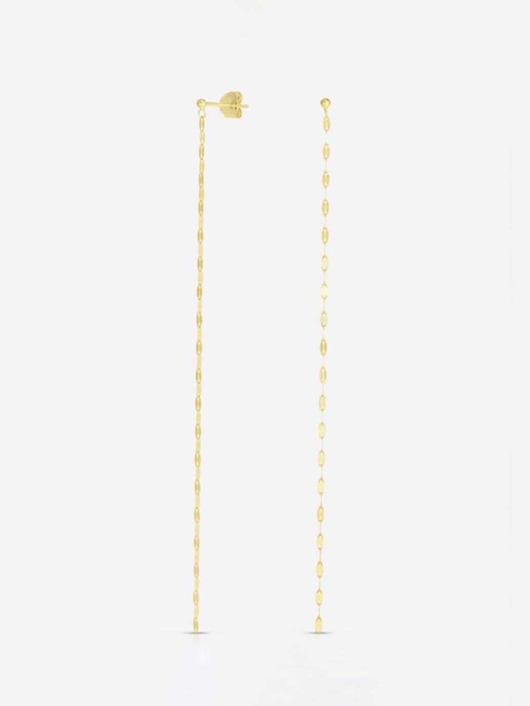 Gold Chain Drop Earrings
