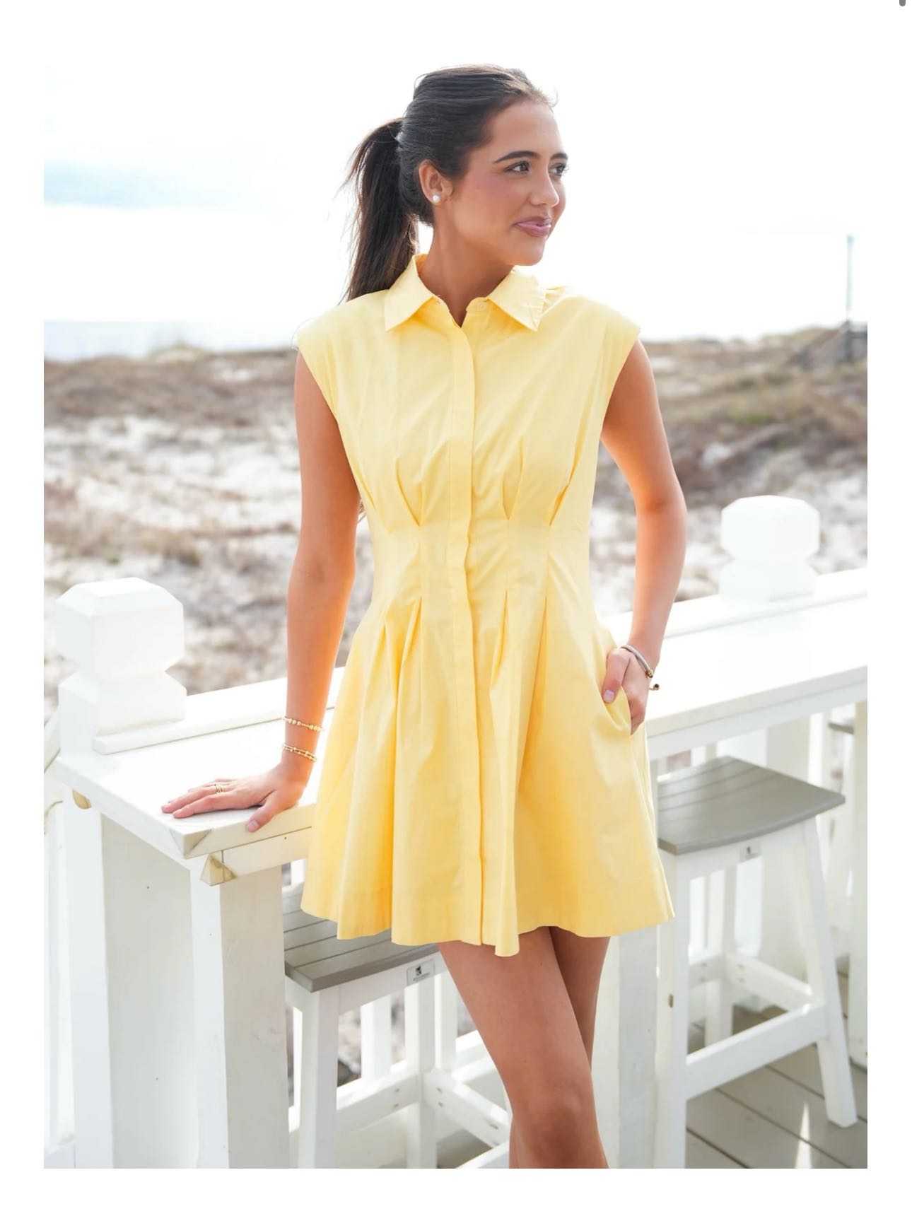 Steve Madden Yellow Maisha Dress