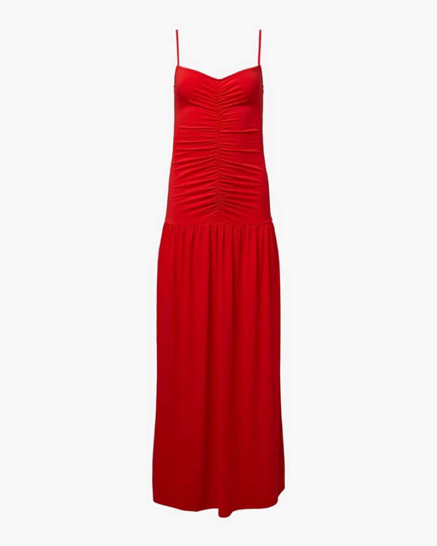 WeWoreWhat RUCHED FRONT SCOOP MAXI DRESS