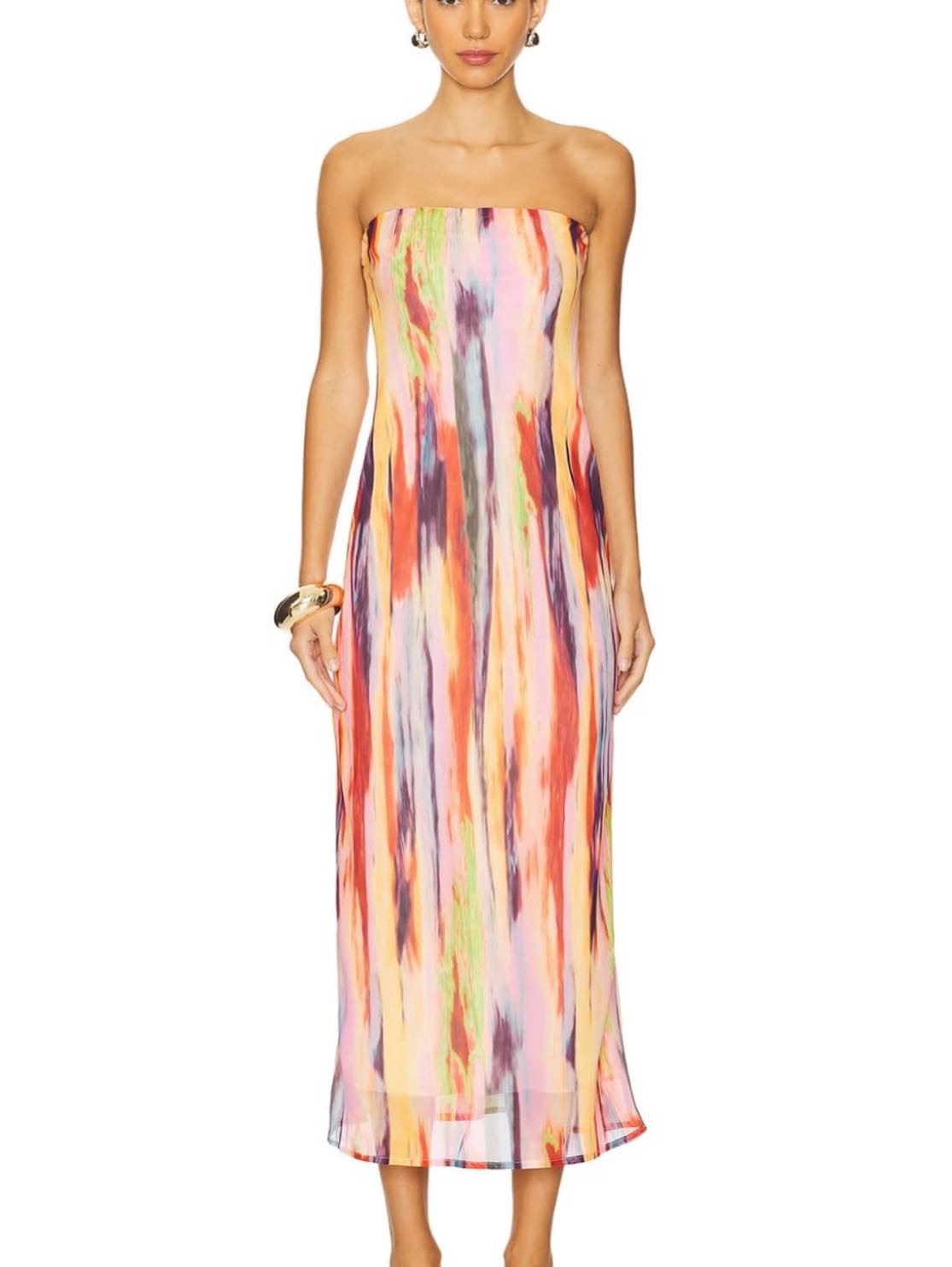 Multicolor midi dress