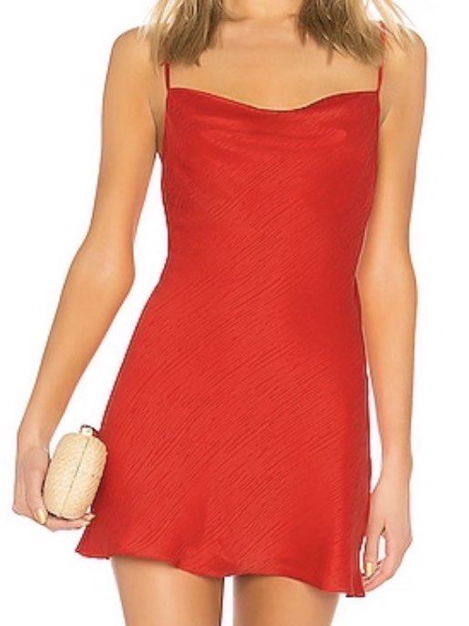 ira mini dress in red