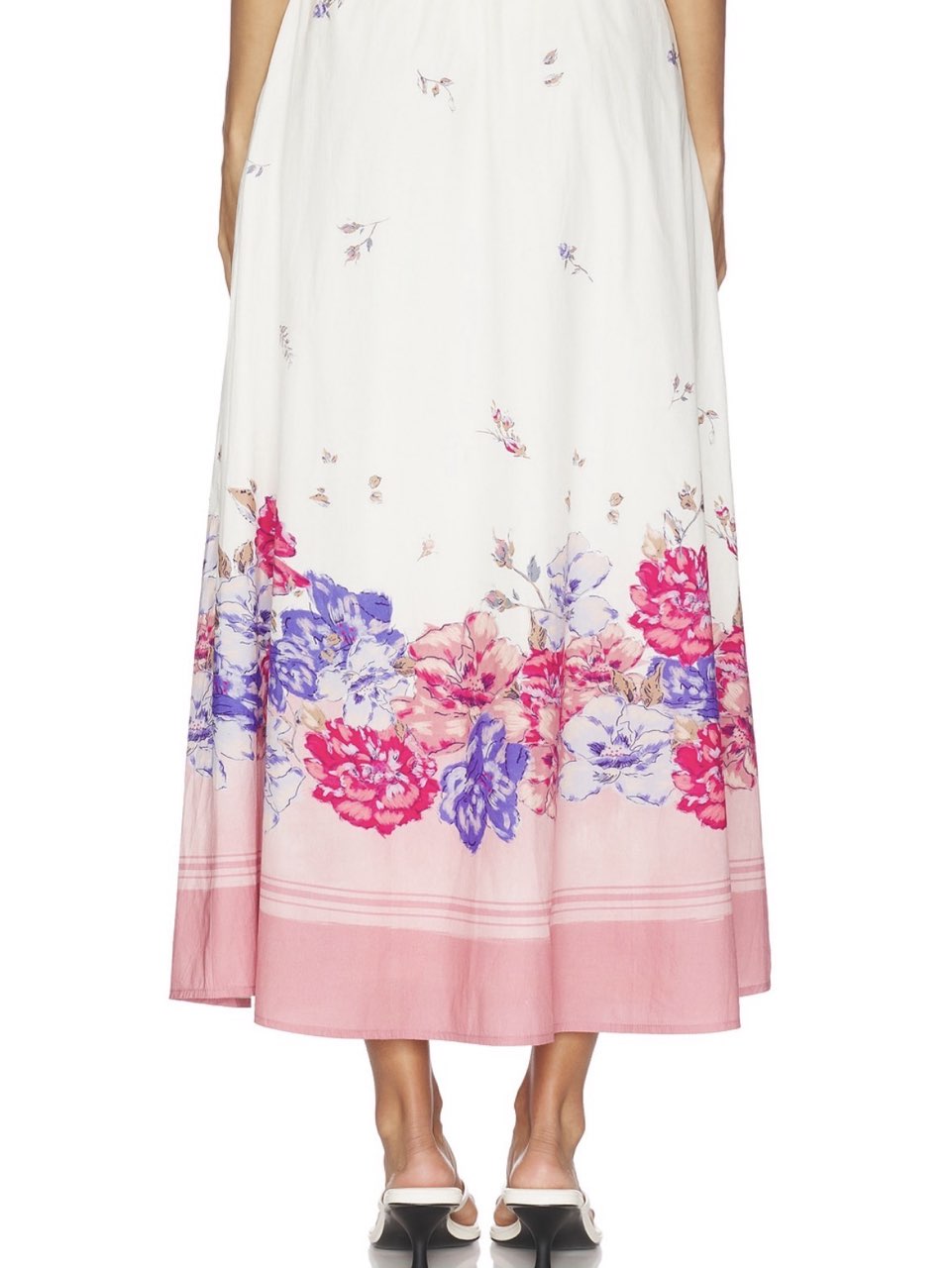 Shea Ankle Skirt in Camellia Print