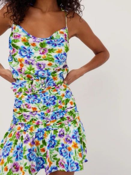 Love And Lemons Miranda Belted Mini Dress