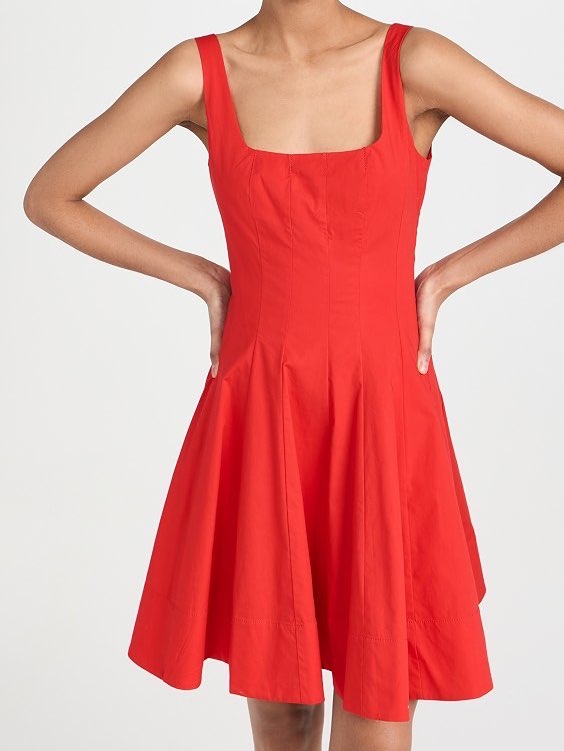 Red Staud Wells Mini Dress