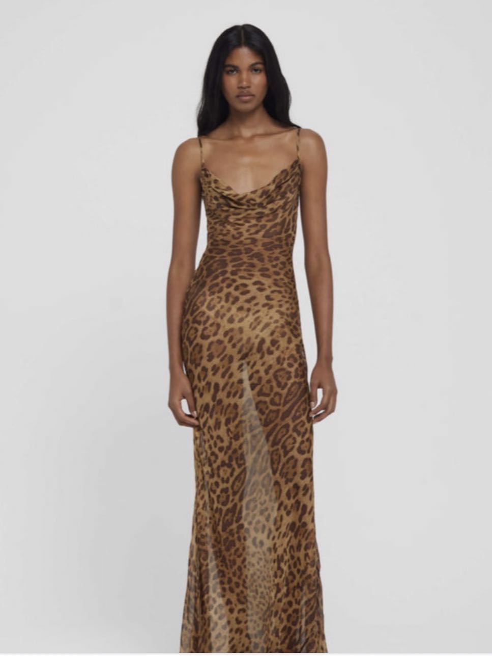 Leopard Print Slip Dress