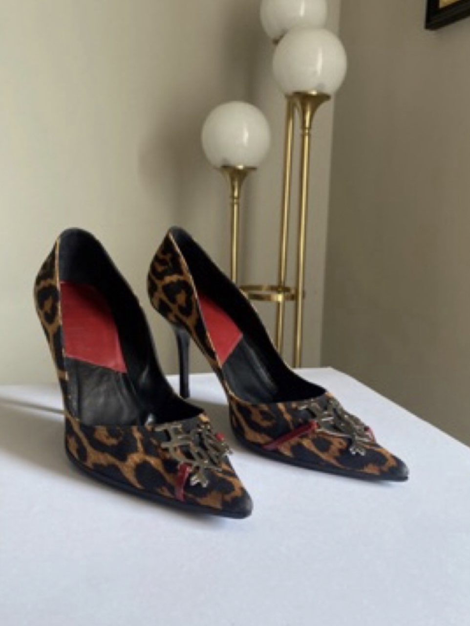 Dior Leopard Print Stiletto Heels
