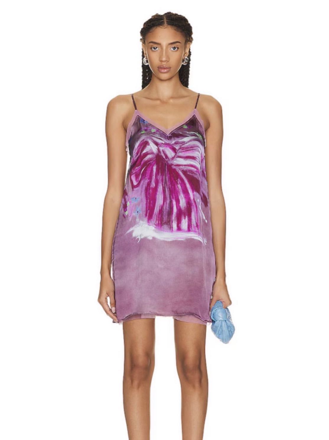 Acne Studios Purple Mini Dress