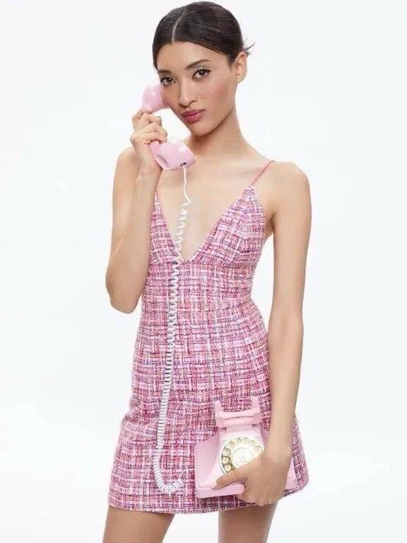 Alice and Olivia Carli Tweed Dress