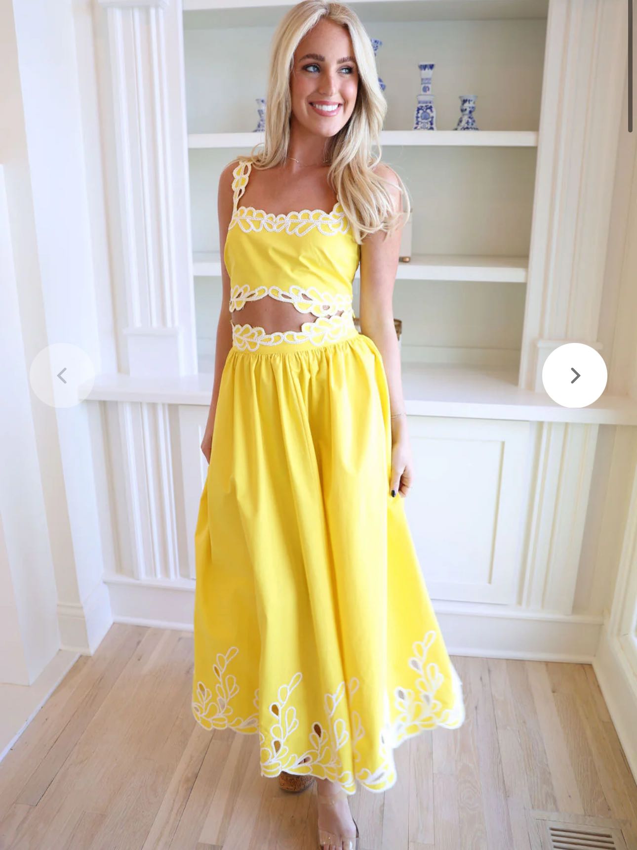 Yellow Skirt Set