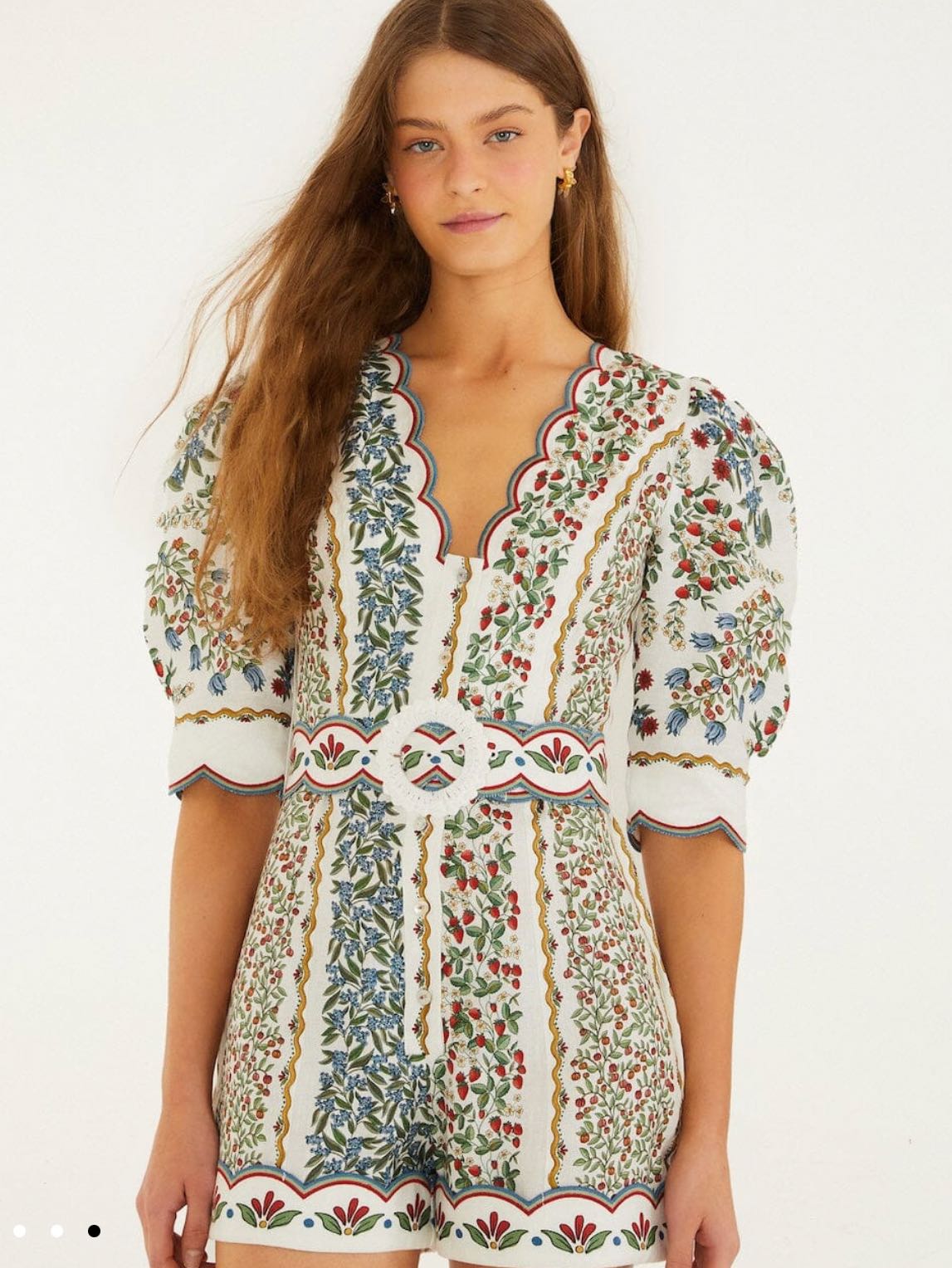 Off White Beauty Mini Cut Out Romper