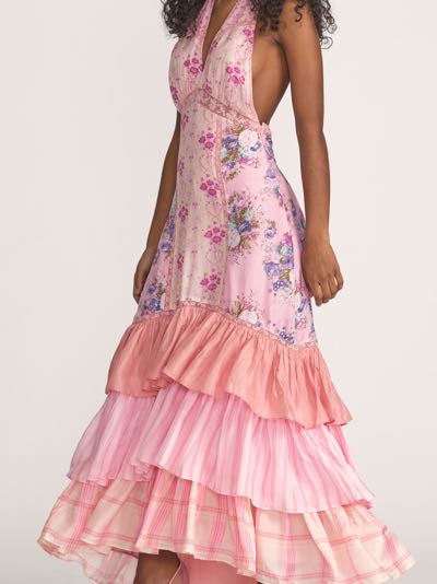 LoveShackFancy Sicilia Silk Maxi Dress