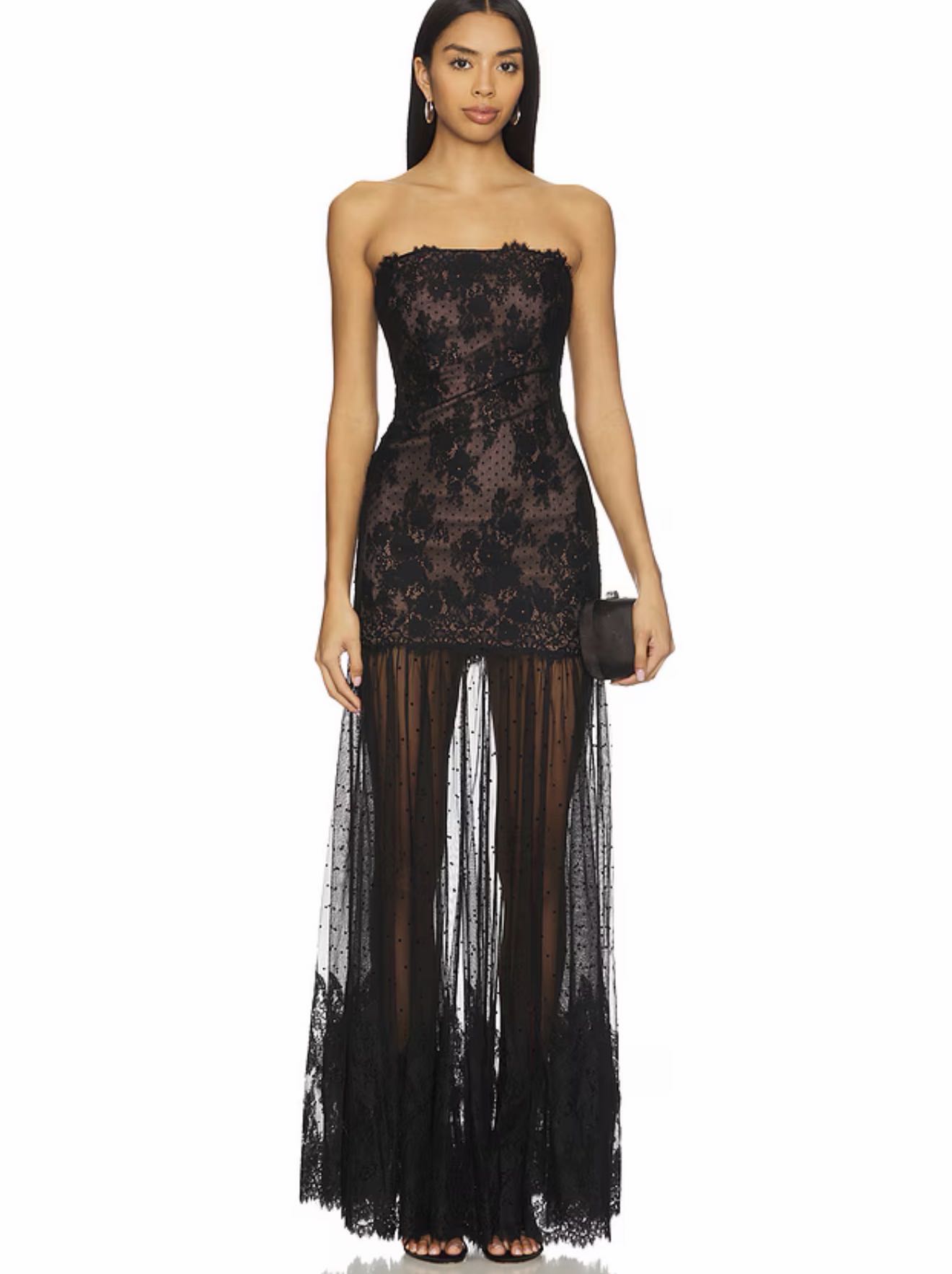 Retrofete Vespera Lace Dress in Black