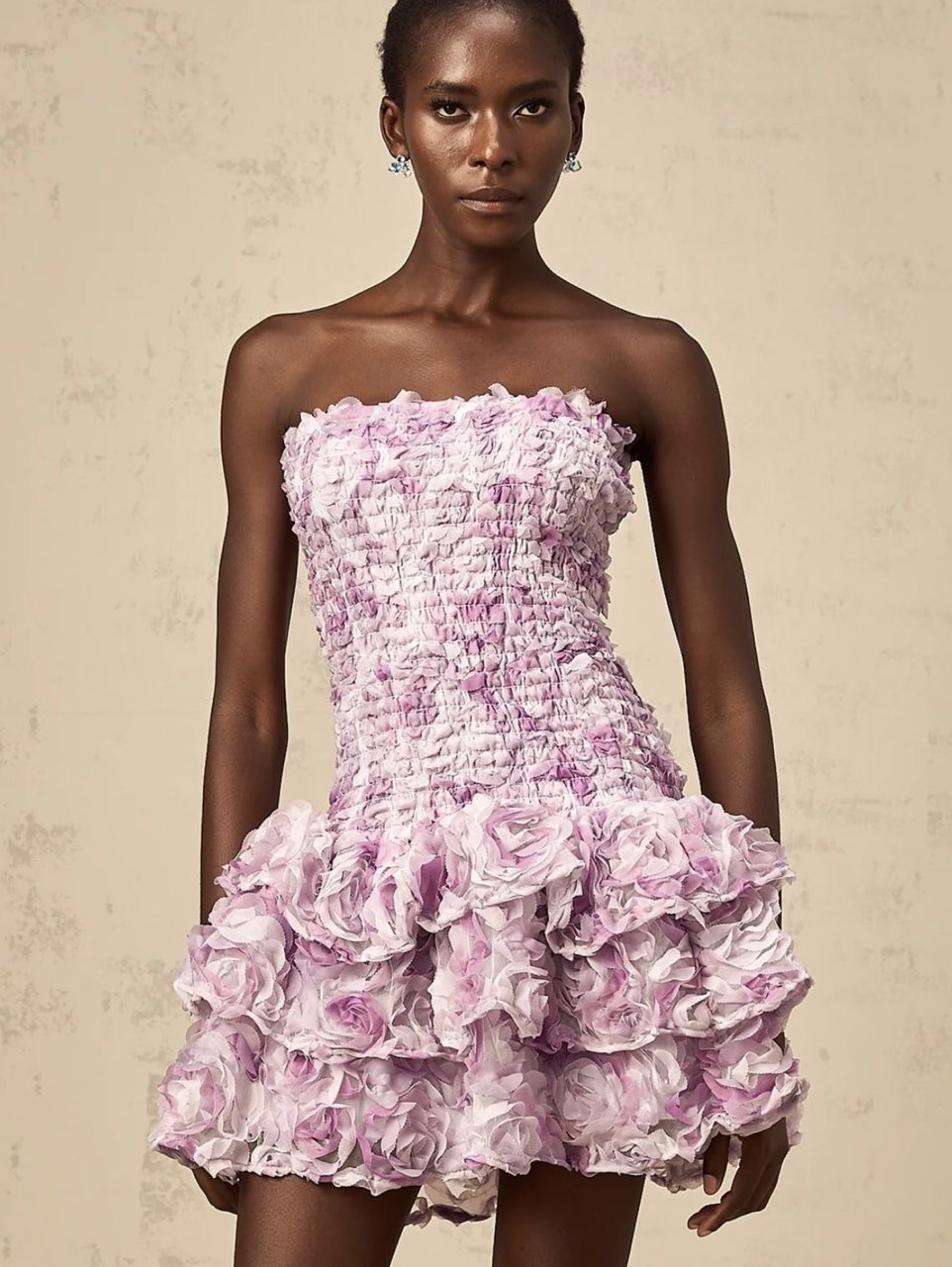 Purple Tiered Tulle Dress