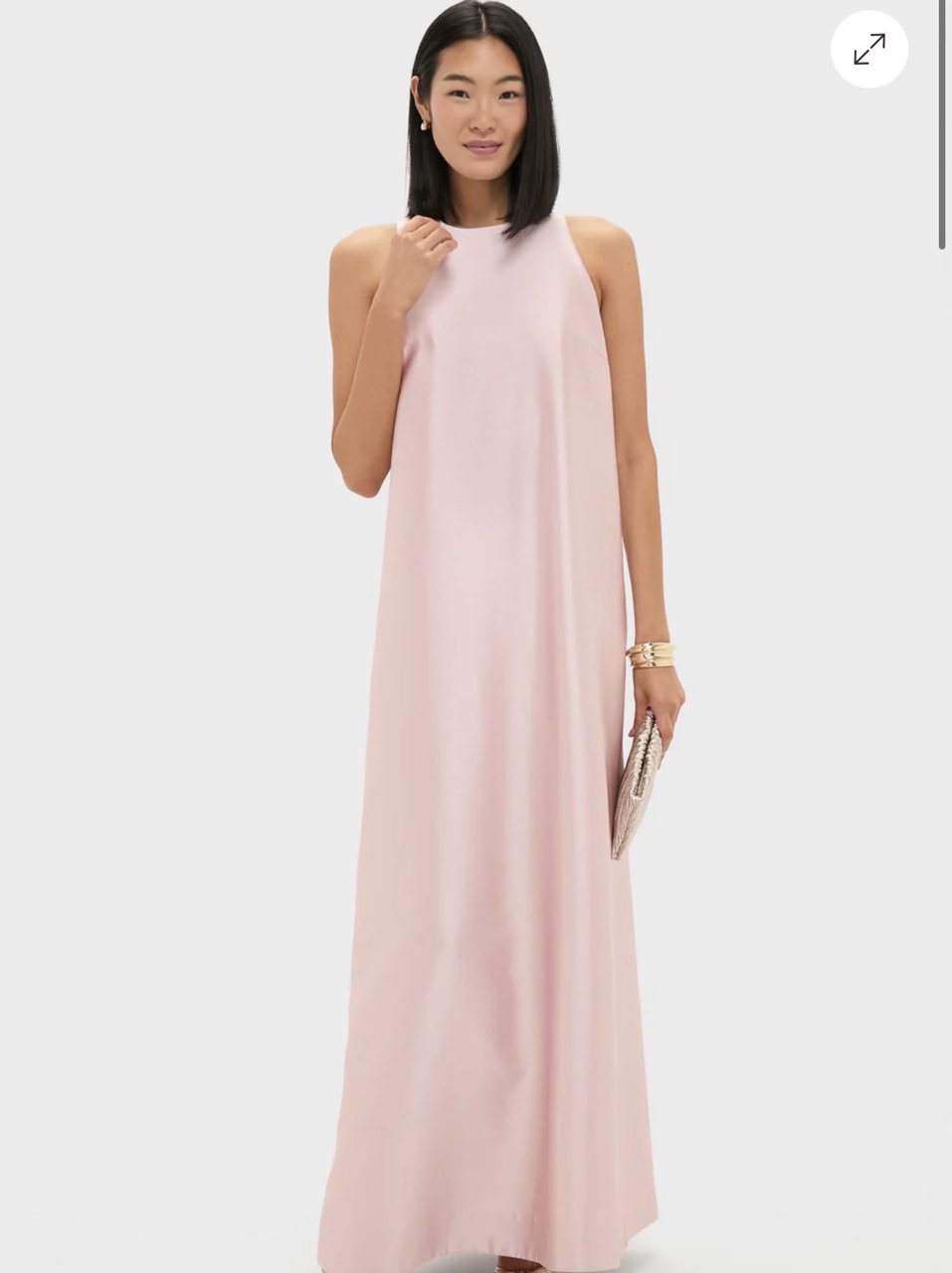 Blush Pink Sleeveless Maxi Dress