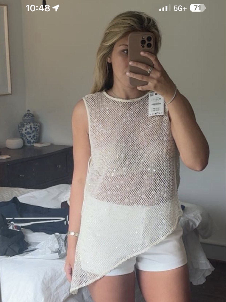 Sparkle See Through Top