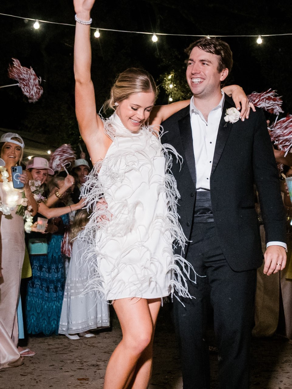Mango White Feather Mini